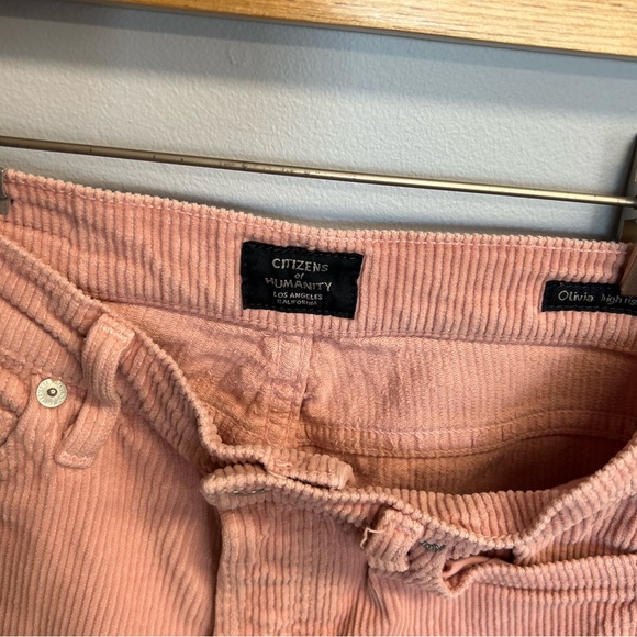 Citizens of humanity, size 24 pink cords - Picture 4 of 7